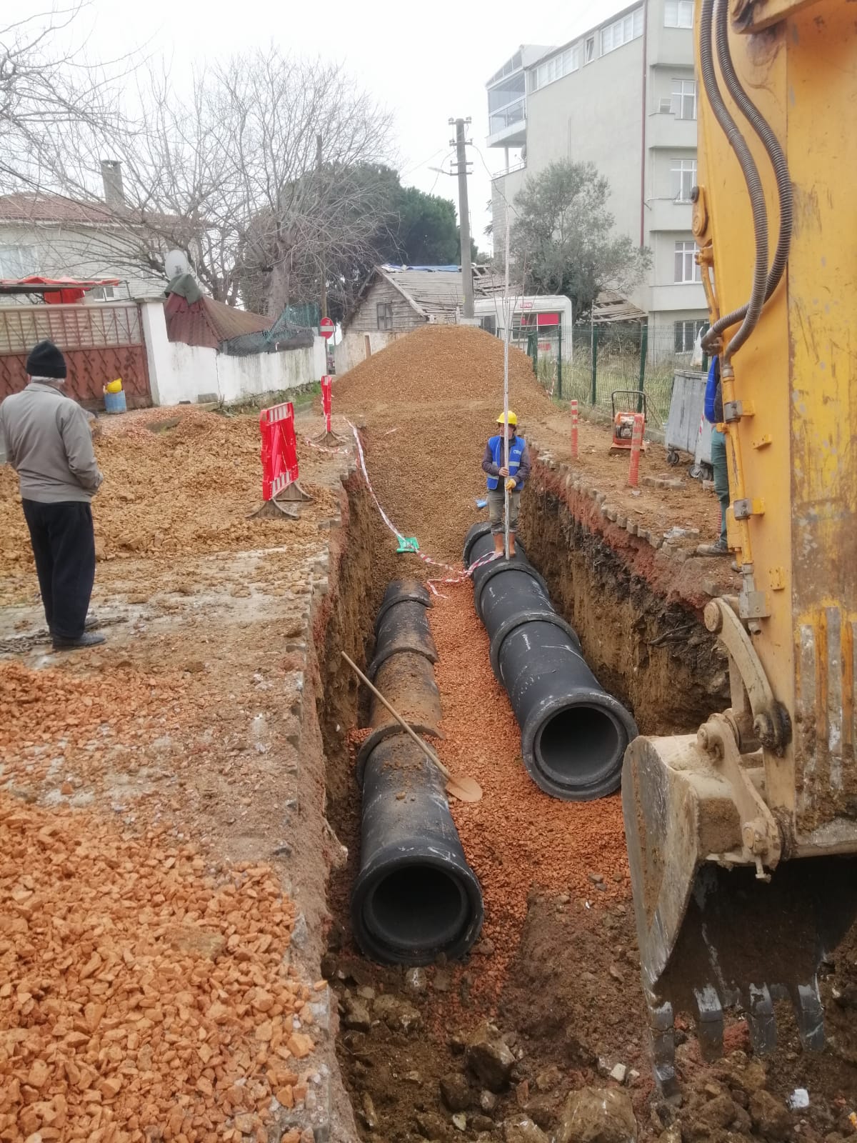 Eskihisar’da altyapı çalışması