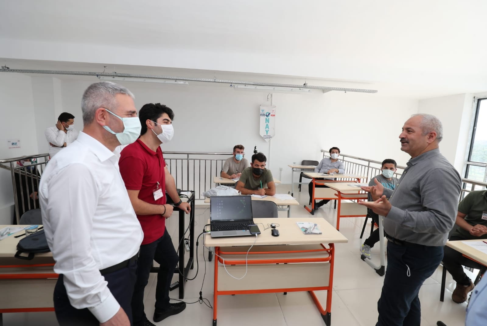 Başkanlardan kursiyerlere ziyaret
