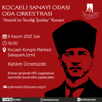 KSO Oda Orkestrası ile  Atatürk’ün sevdiği şarkılar konseri  