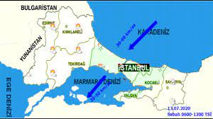 Marmara’nın doğusunda kuvvetli yağış bekleniyor