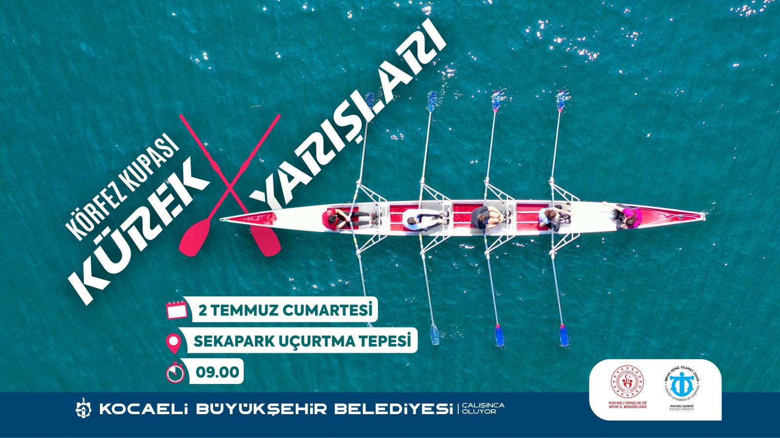 Hafta sonunda İzmit’te Körfez Kupası Kürek Yarışları heyecanı var