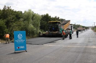 Büyükşehir, Gebze-Şile yolunu yapıyor: 14 bin ton asfalt serilecek